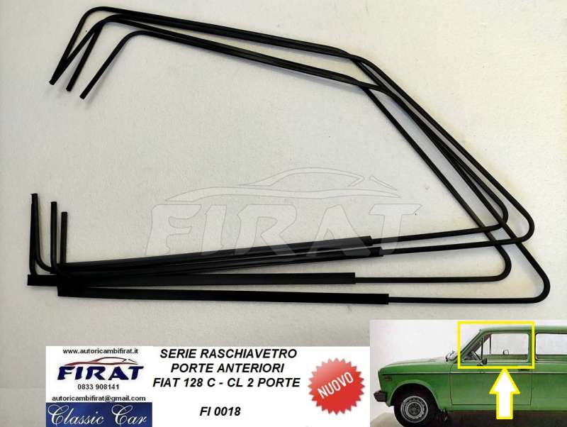 RASCHIAVETRO FIAT 128 CL 2 PORTE NERI (0018)